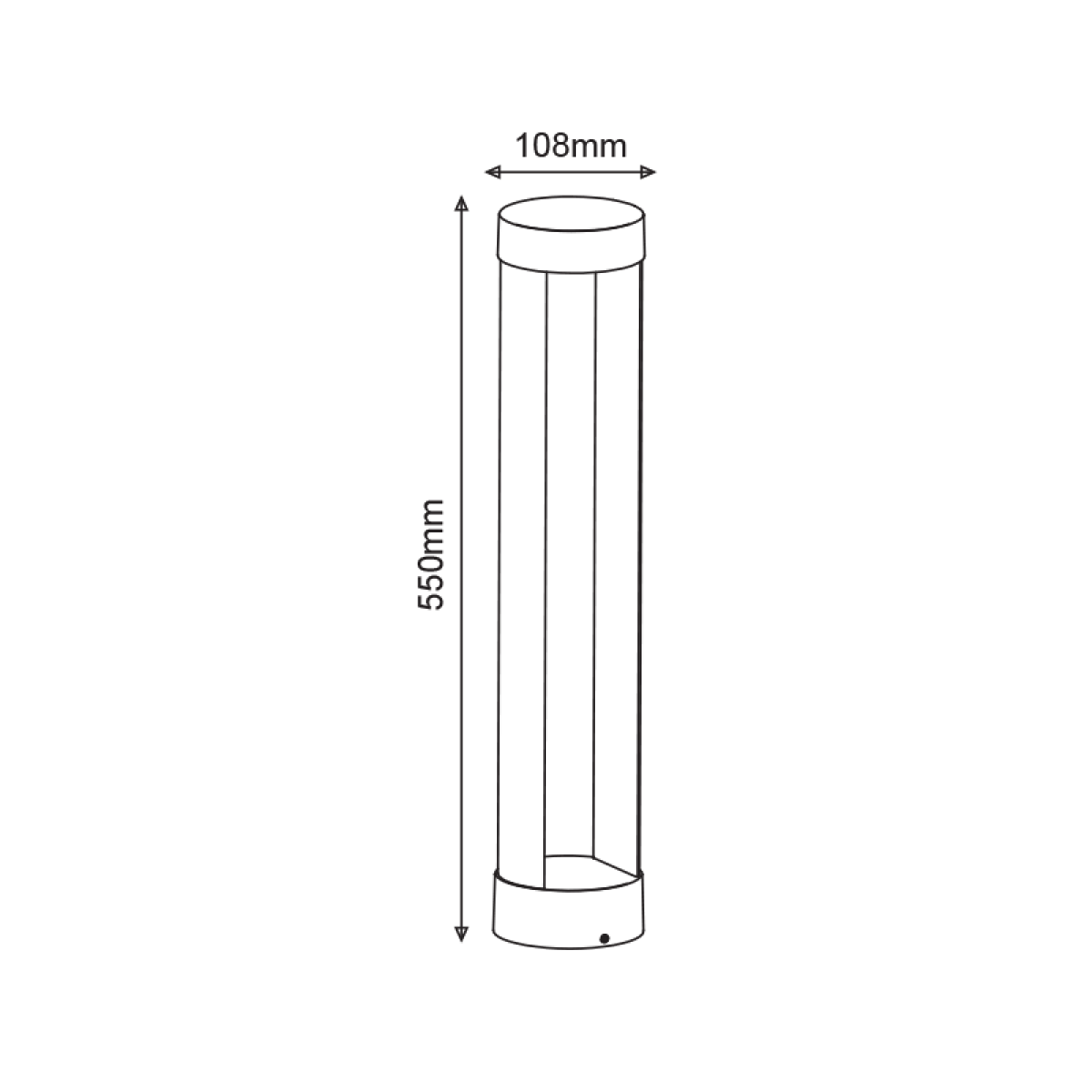 ACA LED COB POST LUMINAIRE 9W 200LM 79° 230V AC 3.000K DARK GREY CRI80 IP54 30.000HRS - Image 3