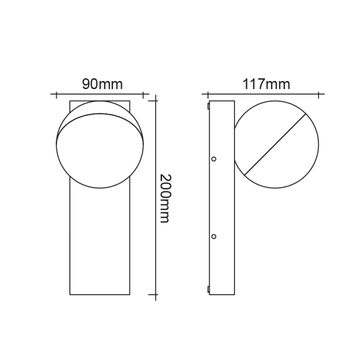 ACA LED SMD WALL LUMINAIRE 10W 580LM 110° 230V AC 3.000K DARK GREY CRI80 IP54 30.000HRS - Image 3
