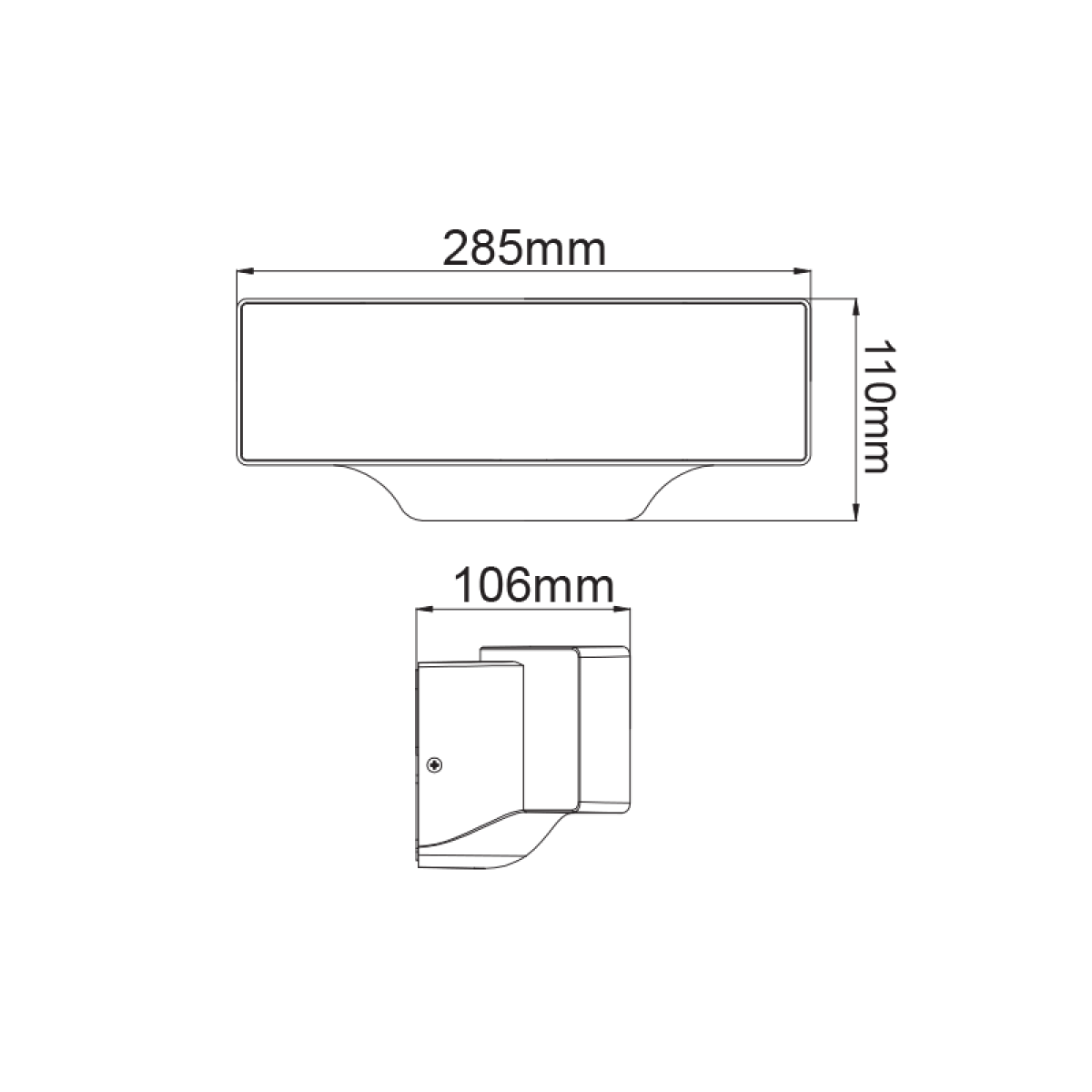 ACA LED SMD WALL LUMINAIRE 13W 710LM 110° 230V AC 3.000K DARK GREY CRI80 IP65 30.000HRS - Image 3