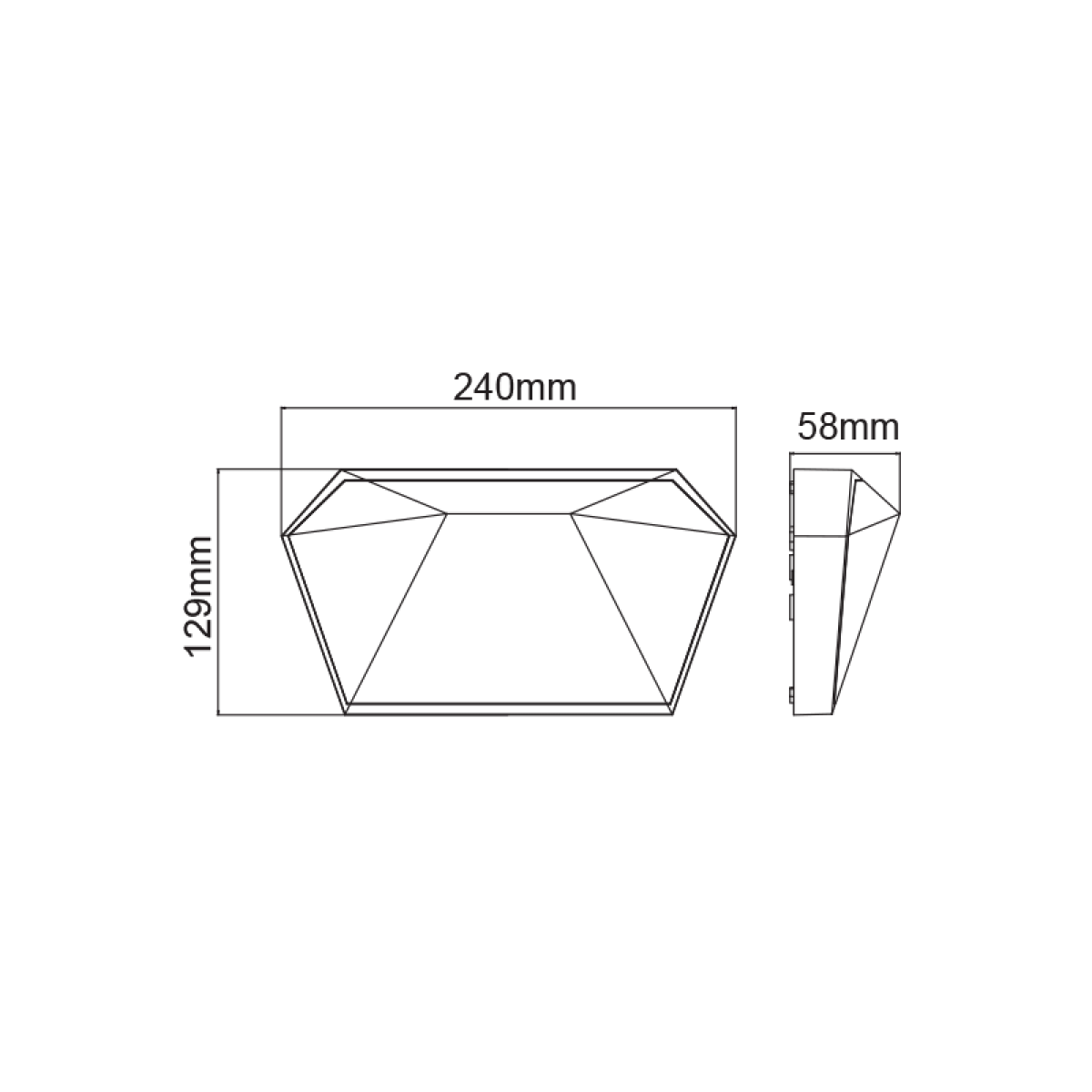 ACA LED SMD WALL LUMINAIRE 10W 400LM 120° 230V AC 3.000K DARK GREY CRI80 IP65 30.000HRS - Image 2