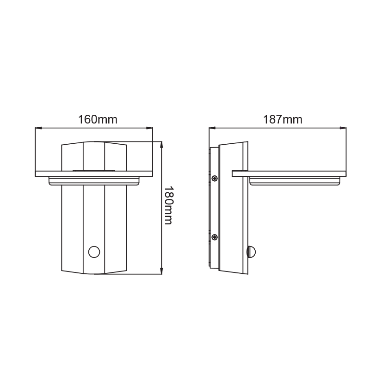 ACA LED SMD WALL LUMINAIRE 13W 780LM 145° 230V AC 3.000K DARK GREY CRI80 IP65 30.000HRS - Image 3