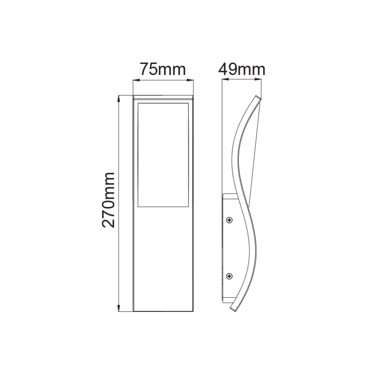 ACA LED SMD WALL LUMINAIRE 7W 520LM 120° 230V AC 3.000K DARK GREY CRI80 IP65 30.000HRS - Image 3