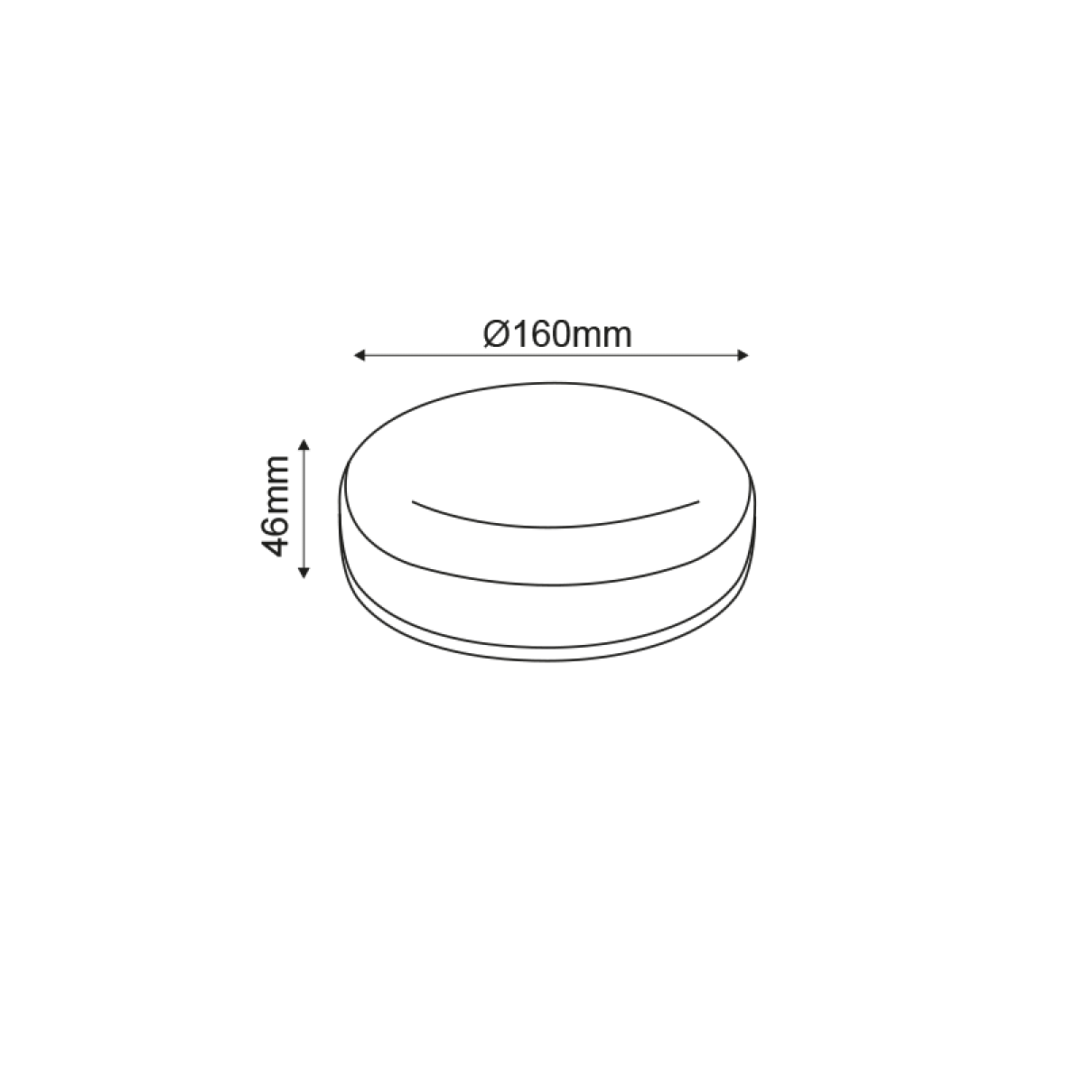 ACA LED PC WHITE CEILING LUMINAIRE 230V AC IP66 12W 1110lm 6000K 180° Ra80 - Image 2