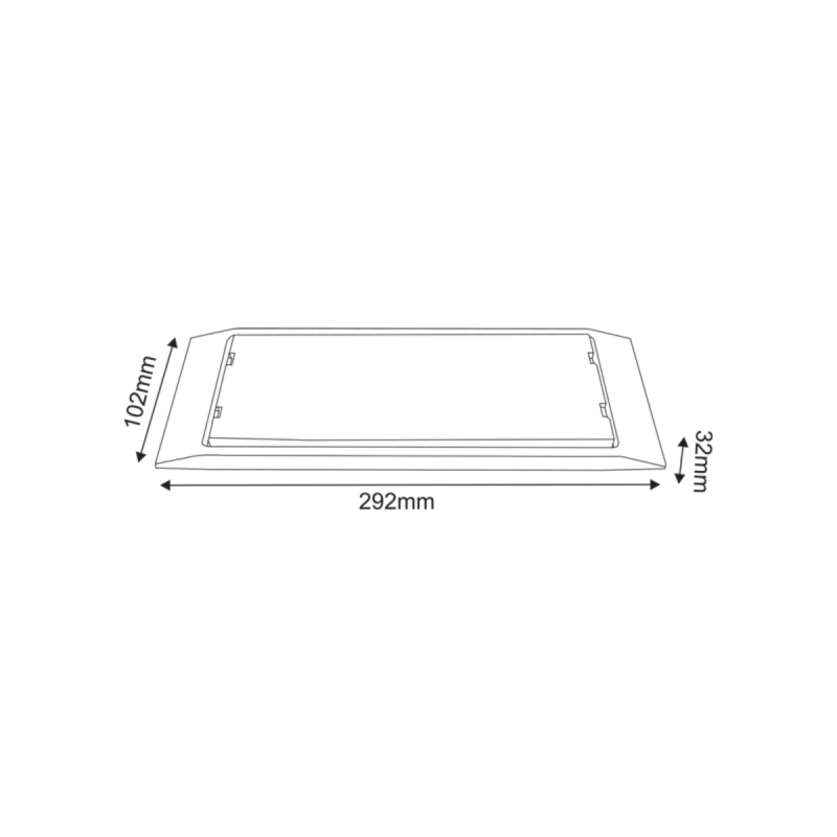 ACA MAINTAINED EMERGENCY LED SMD LUMINAIRE 4W 3HRS 300LM 4000K 230V IP65 - Image 2