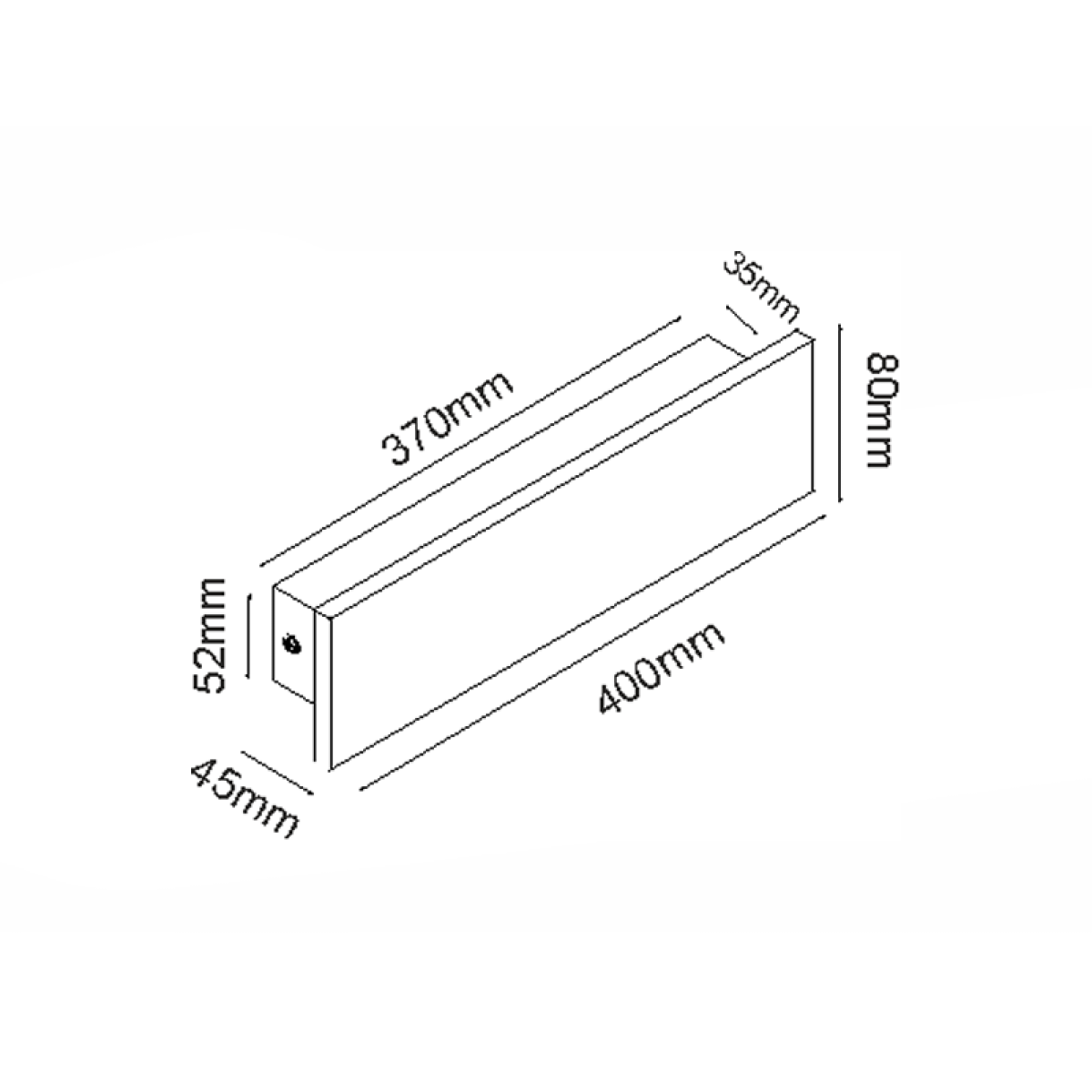 ACA ΕΠΙΤΟΙΧΟ ΓΡΑΜΜΙΚΟ ΦΩΤΙΣΤΙΚΟ LED SMD 12W 660LM 230V AC 3000K RA80 IP65 30.000HRS ΜΑΥΡΟ ΤΣΙΜΕΝΤΟ - Image 2