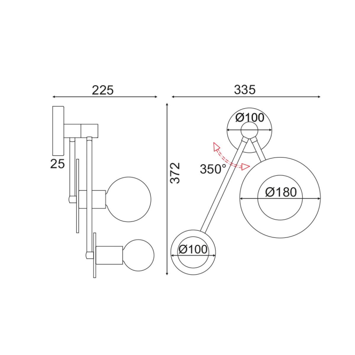 ACA ΕΠΙΤΟΙΧΟ Φ/Σ 2ΧΕ27 ΛΕΥΚΟ ΜΑΡΜΑΡΟ 18Χ74X23CM CLOCK - Image 2