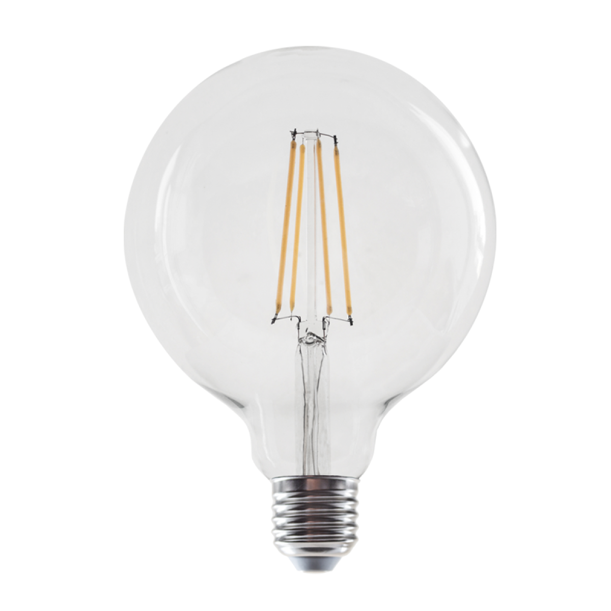 ACA LED FILAMENT E27 G125 8W 2700K 230V AC 980LM RA80