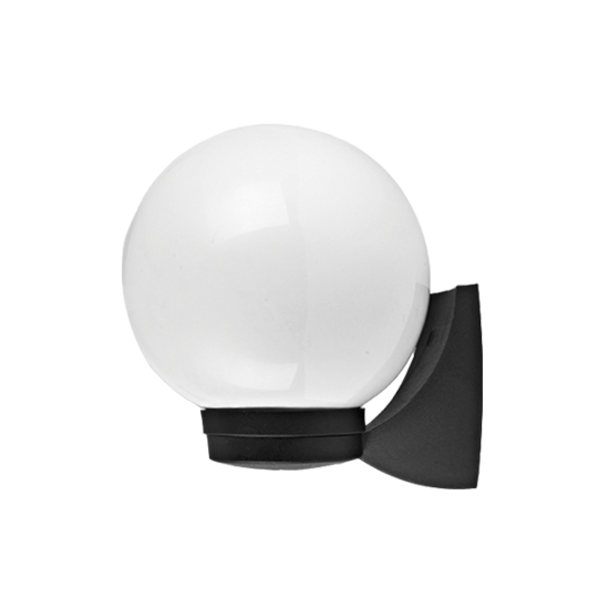 ACA PLASTIC WALL GARDEN BLACK LUMINAIRE Φ200 E27 IP44