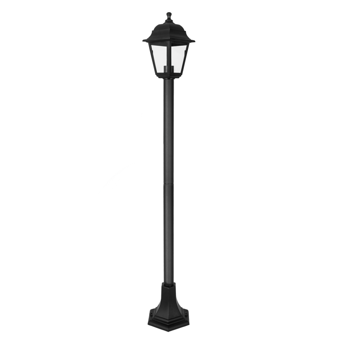 ACA 4S PLASTIC FLOOR GARDEN BLACK LUMINAIRE 100CM E27 IP44