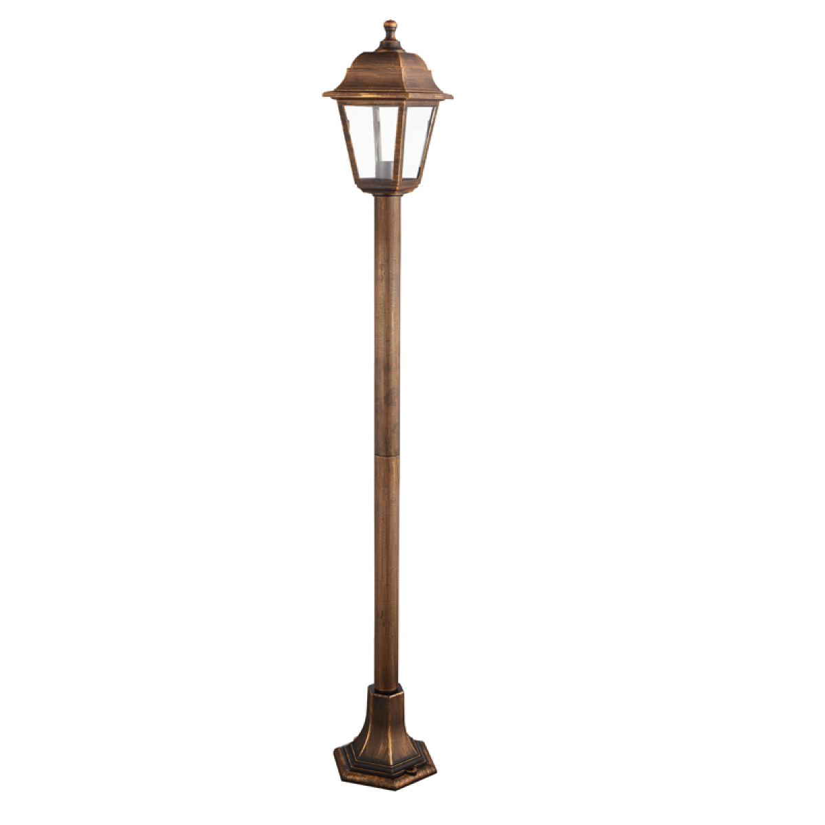 ACA 4S PLASTIC FLOOR GARDEN RUST LUMINAIRE 100CM E27 IP44
