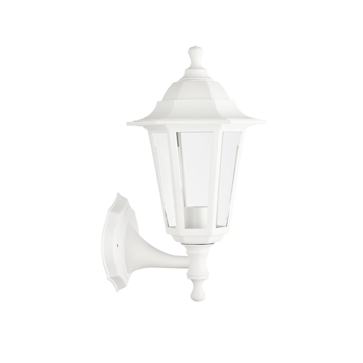 ACA 6S PLASTIC WALL GARDEN WHITE LUMINAIRE E27 IP44