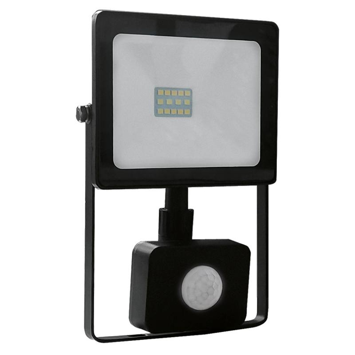 ACA BLACK SENSOR LED SMD FLOOD LUMINAIRE IP66 10W 3000K 800Lm 230V RA80