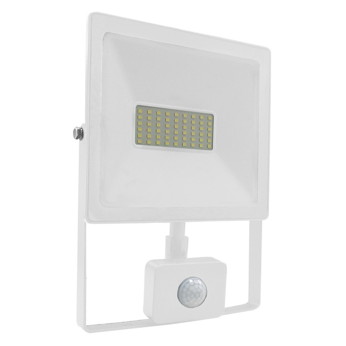 ACA WHITE SENSOR LED SMD FLOOD LUMINAIRE IP66 50W 3000K 4000Lm 230V RA80