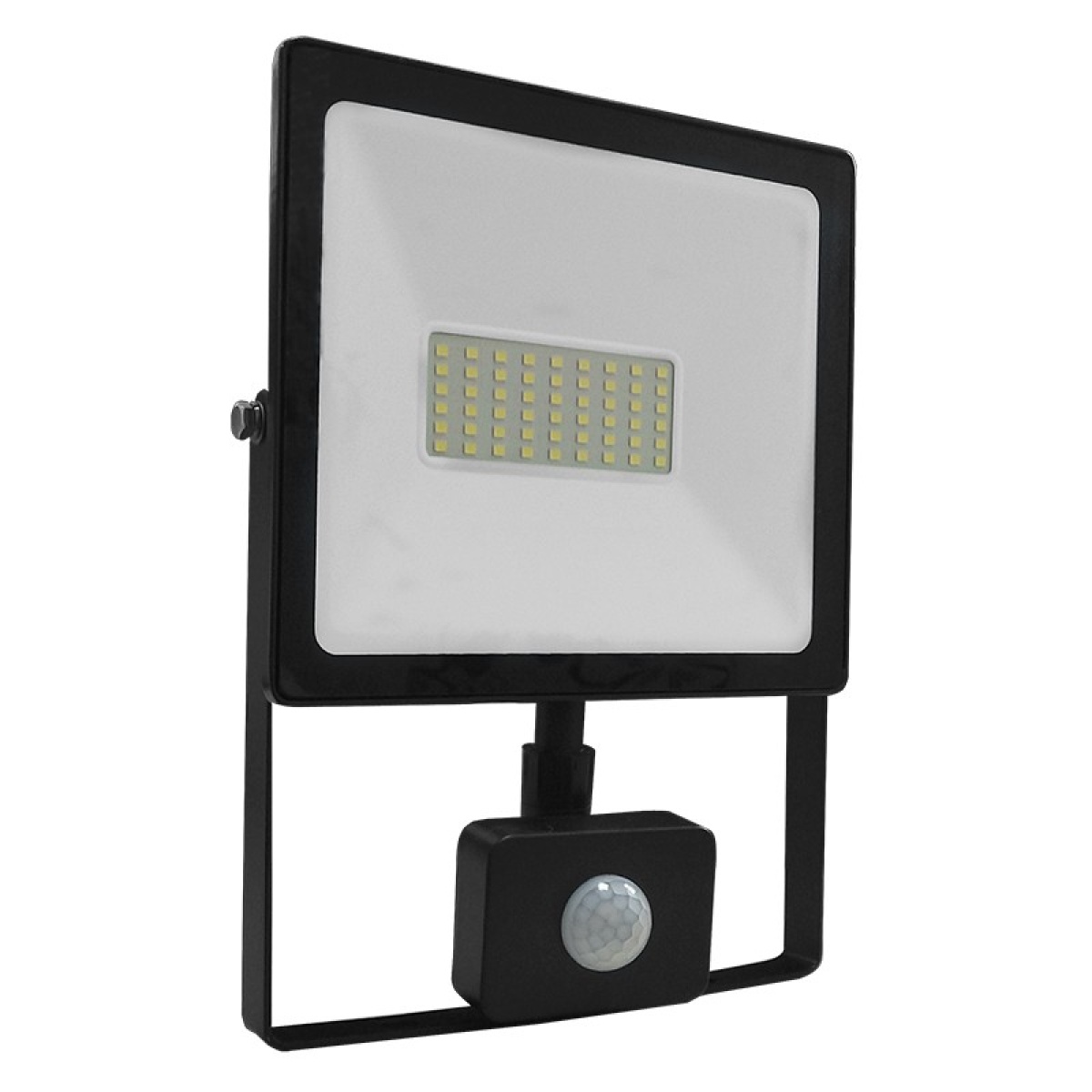 ACA BLACK SENSOR LED SMD FLOOD LUMINAIRE IP66 50W 6000K 4500Lm 230V RA80