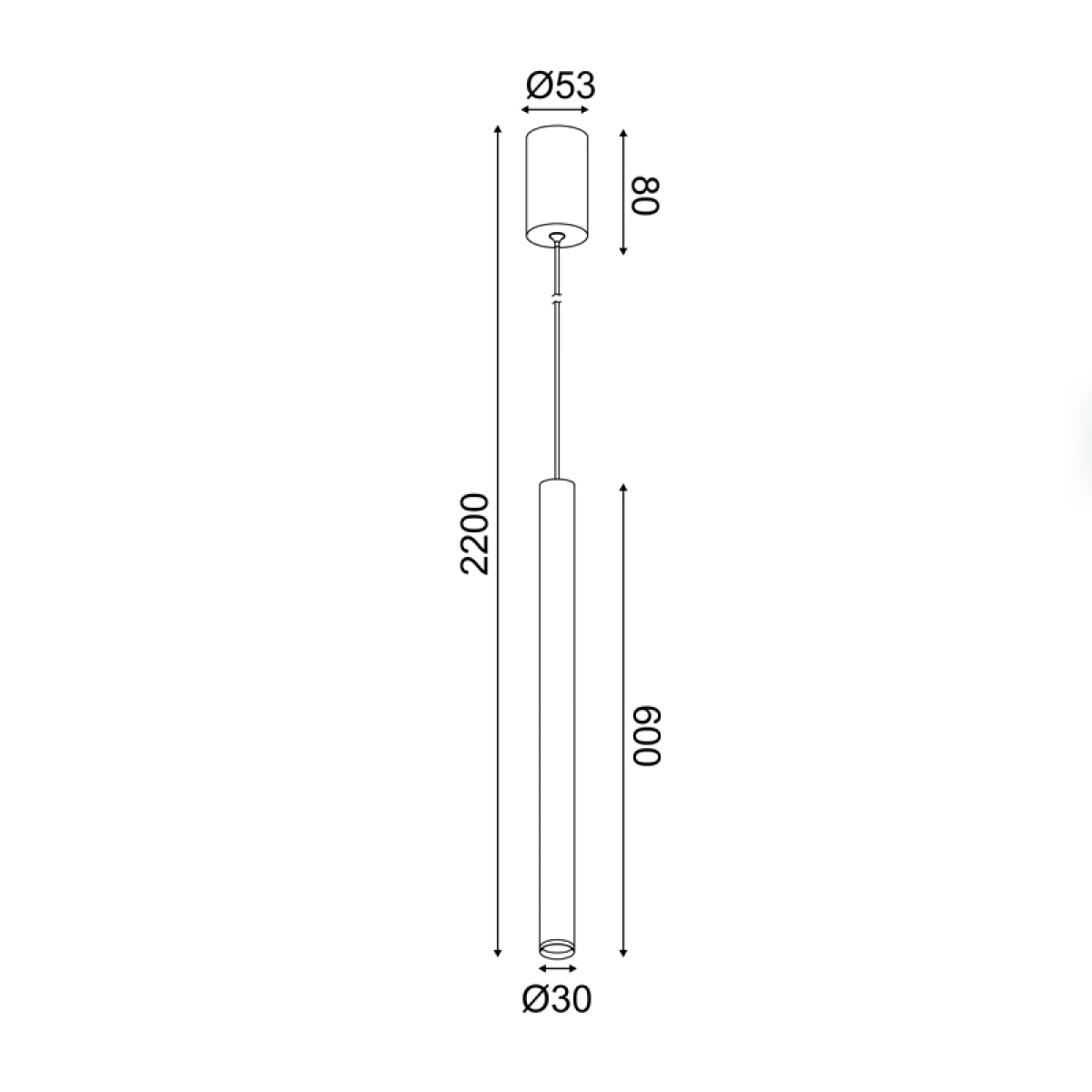 ACA ΚΡΕΜΑΣΤΟ Φ/Σ LED 5W 3000K 400LM FINO  ΧΡΥΣΟ ΜΕΤ/ΚΟ IP20 D3XD5,3XH220CM - Image 3