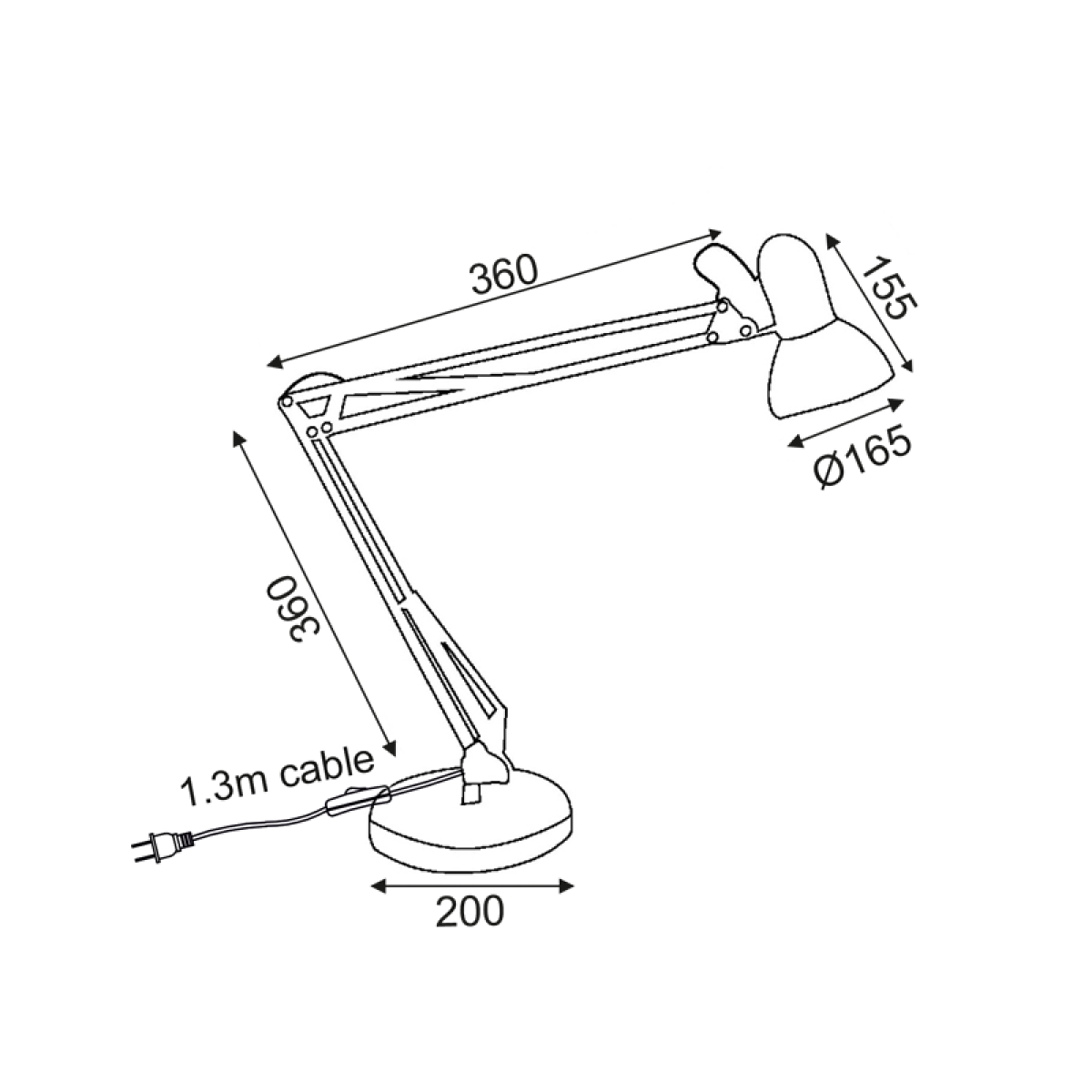 ACA ΠΟΡΤΑΤΙΦ ΑΣΗΜΙ ΒΑΦΗΣ 1 Χ Ε27 Η85CM PENNA - Image 2