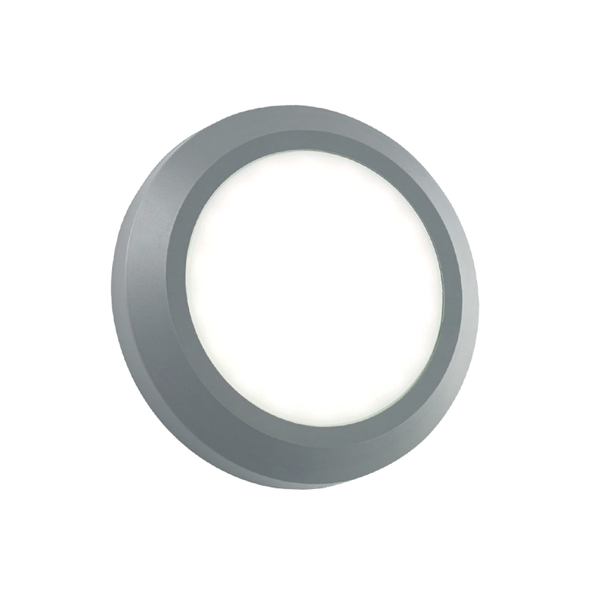 ACA LED WALL ROUND LUMINAIRE GREY 230V AC IP65 4W 3000K 310LM RA80