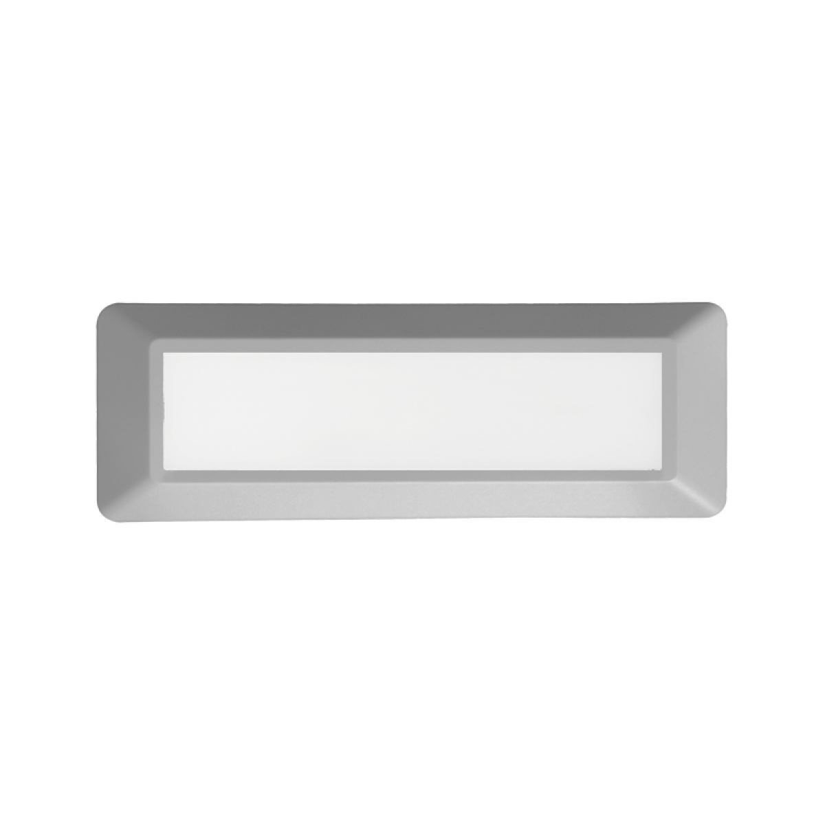 ACA LED WALL RECTANGLE LUMINAIRE GREY 230V AC IP65 4W 3000K 290LM RA80