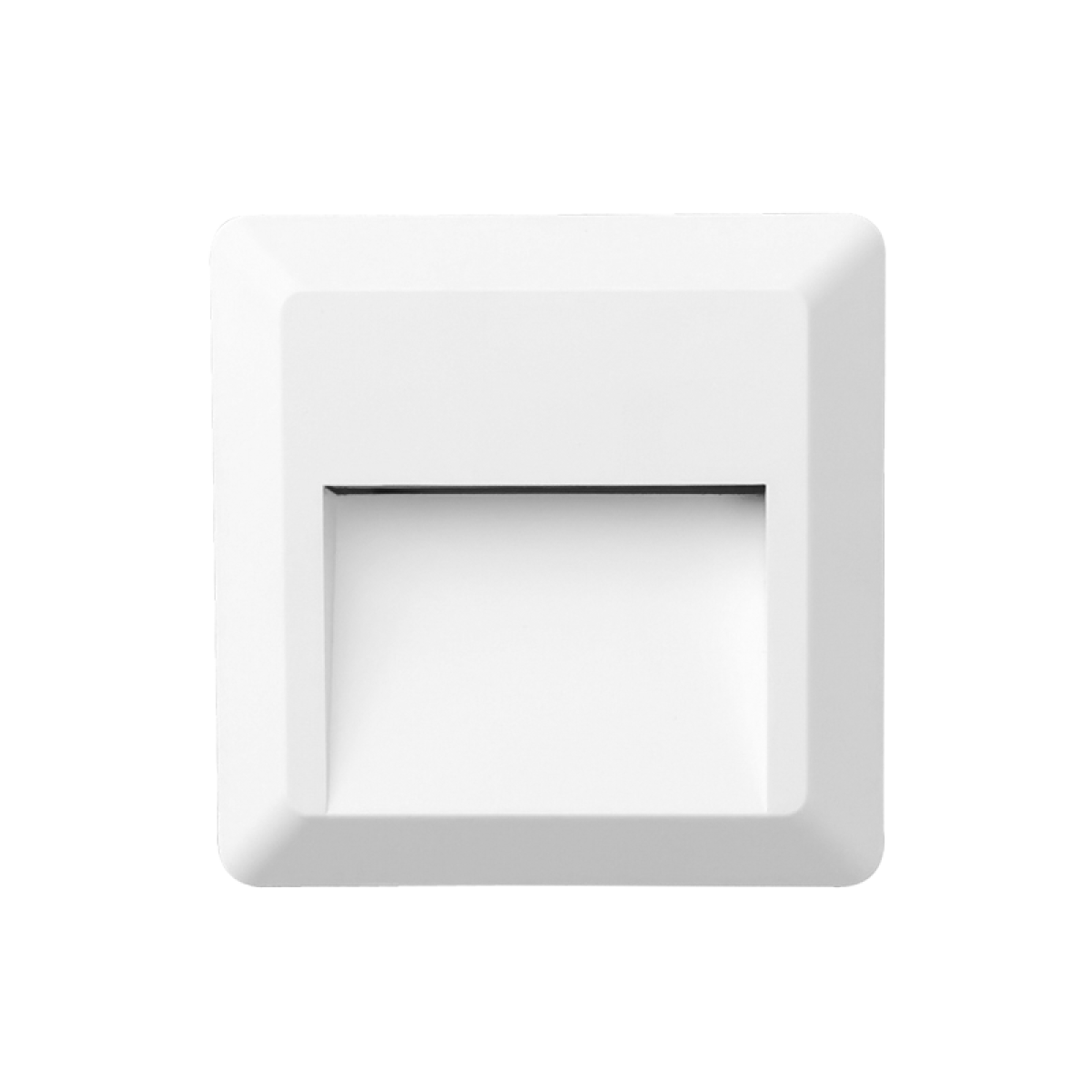 ACA LED WALL SQUARE LUMINAIRE WHITE 230V AC IP65 1.5W 3000K 100LM RA80