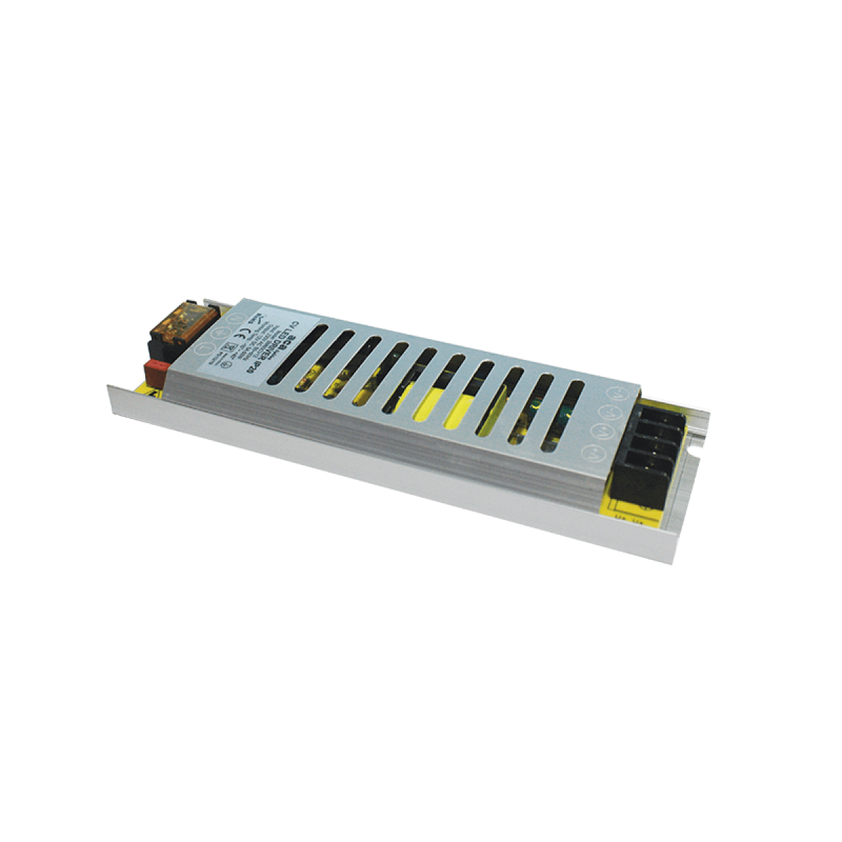 ACA SLIM METAL CV LED DRIVER 60W 230V AC-12V DC 5A IP20 WITH TERMINAL