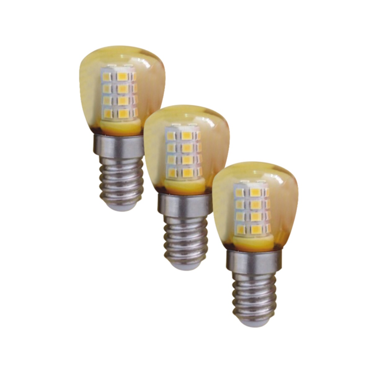 ACA E14 LED 1W YELLOW 230V AC 60Lm 2835SMD Ra80 3PCS-PACK