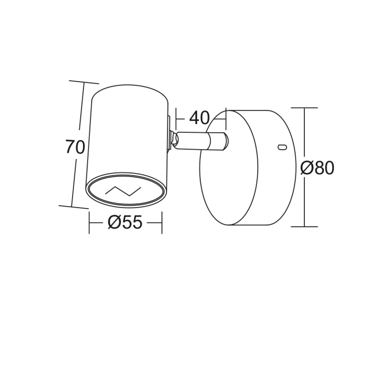 ACA ΣΠΟΤ Ι ΛΕΥΚΟ ΜΑΤ 1ΧGU10 ORFEAS - Image 2