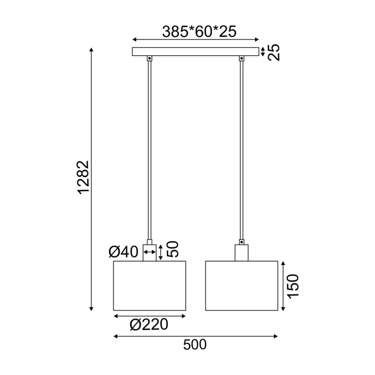ACA ΚΡΕΜΑΣΤΟ Φ/Σ 2ΧΕ27 CHIOS ΚΡΕΜ ΥΦΑΣΜΑ+ΞΥΛΟ 50X22XH130CM - Image 2