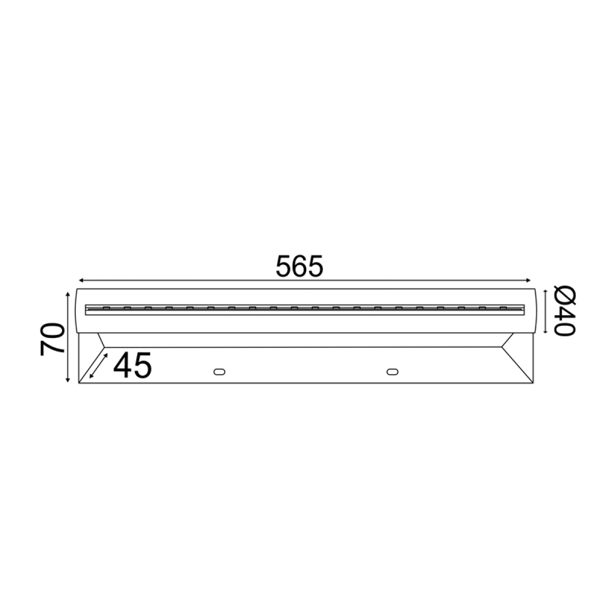 ACA ΕΠΙΤΟΙΧΟ Φ/ΣLED SMD 15W 3200K IP44 TINKI ΑΚΡΥΛ.+ΜΕΤ/ΚΟ 57Χ4,5Χ7CM TINKI - Image 2
