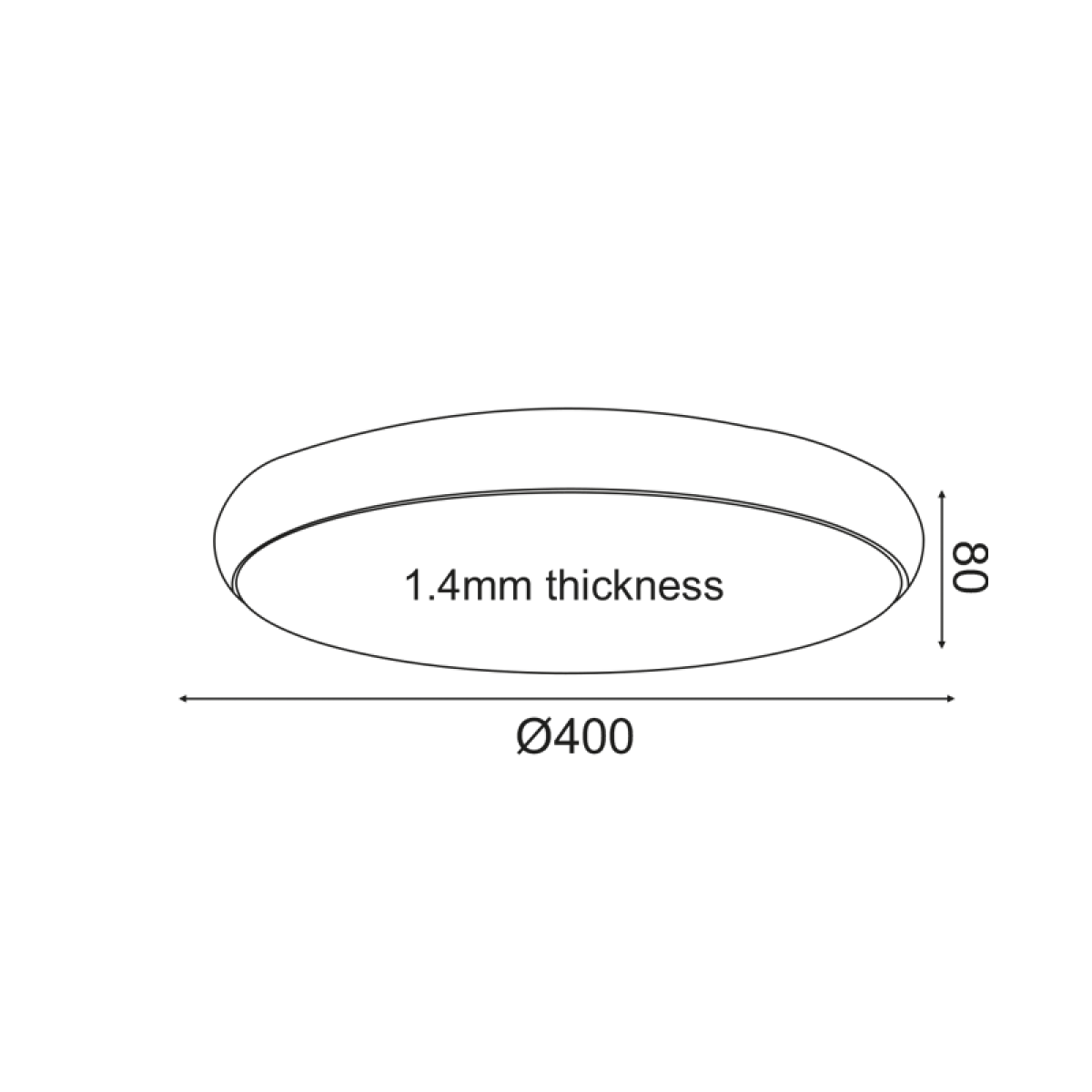 ACA ΟΡΟΦΗΣ Φ/Σ LED 32W 2560LM 3000K ΛΕΥΚΟ ΜΕΤ/ΚΟ D40XH8CM KALLISTA - Image 2