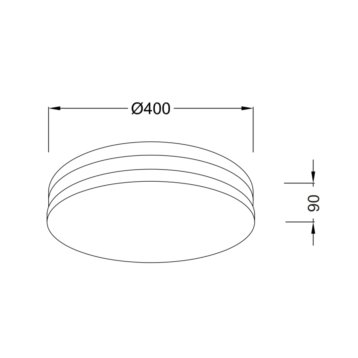 ACA ΠΛΑΦΟΝΙΕΡΑ ΛΕΥΚΗ ΑΚΡΥΛΙΚΗ 3x13W Φ40 GOZO - Image 2