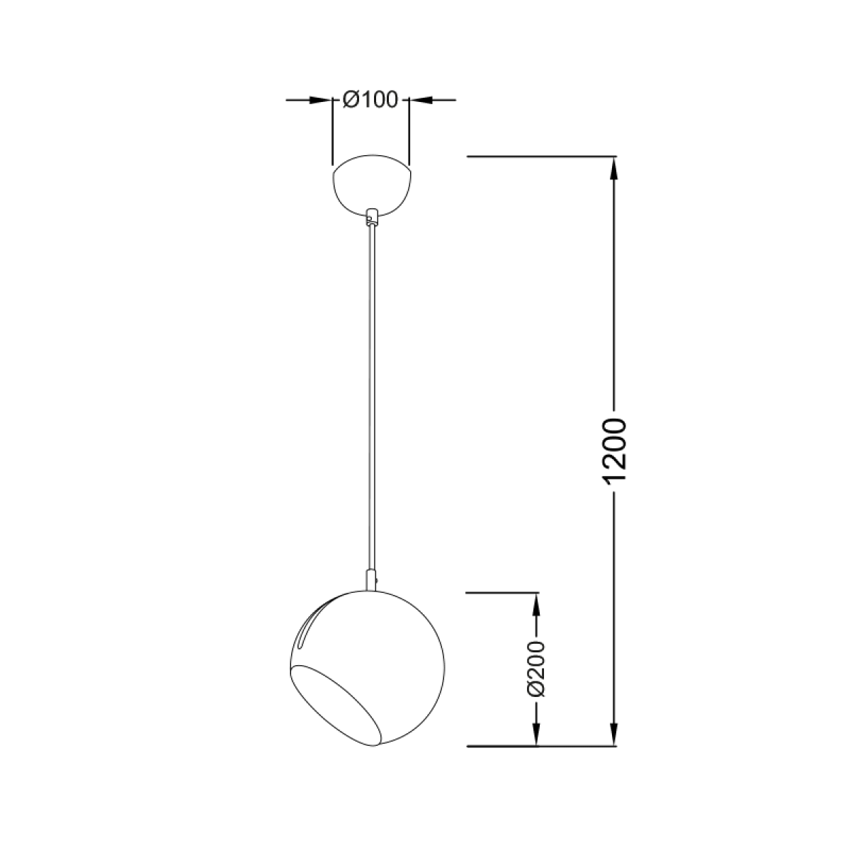 ACA ΚΡΕΜΑΣΤΟ Φ/Σ 1ΧΕ27 ΜΕΤΑΛΛΙΚΟ ΛΕΥΚΟ Φ20XH120CM HOSTA - Image 3