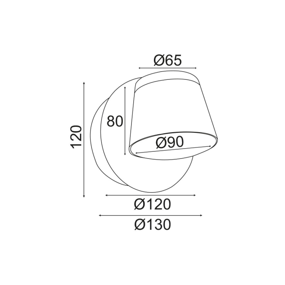 ACA ΕΠΙΤΟΙΧΟ Φ/Σ LED 8W 3000K 640LM ΛΕΥΚΟ ΜΕΤ/ΚΟ 12X12X13CM LUCIDO - Image 2
