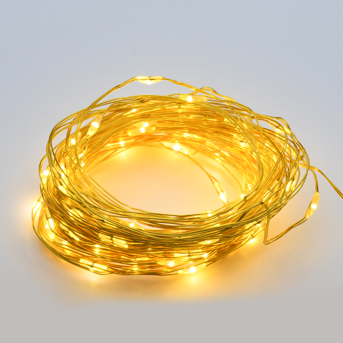 ACA 100 LED ΛΑΜΠΑΚ ΣΕΙΡΑ ΧΡΟΝΟΔΙΑΚ ΘΕΡΜΟ ΛΕΥΚΟ ΧΡΥΣΟ ΚΑΛΩΔ ΧΑΛΚΟΥ & ΜΠΑΤΑΡ 3xAA IP44 10m+10cm