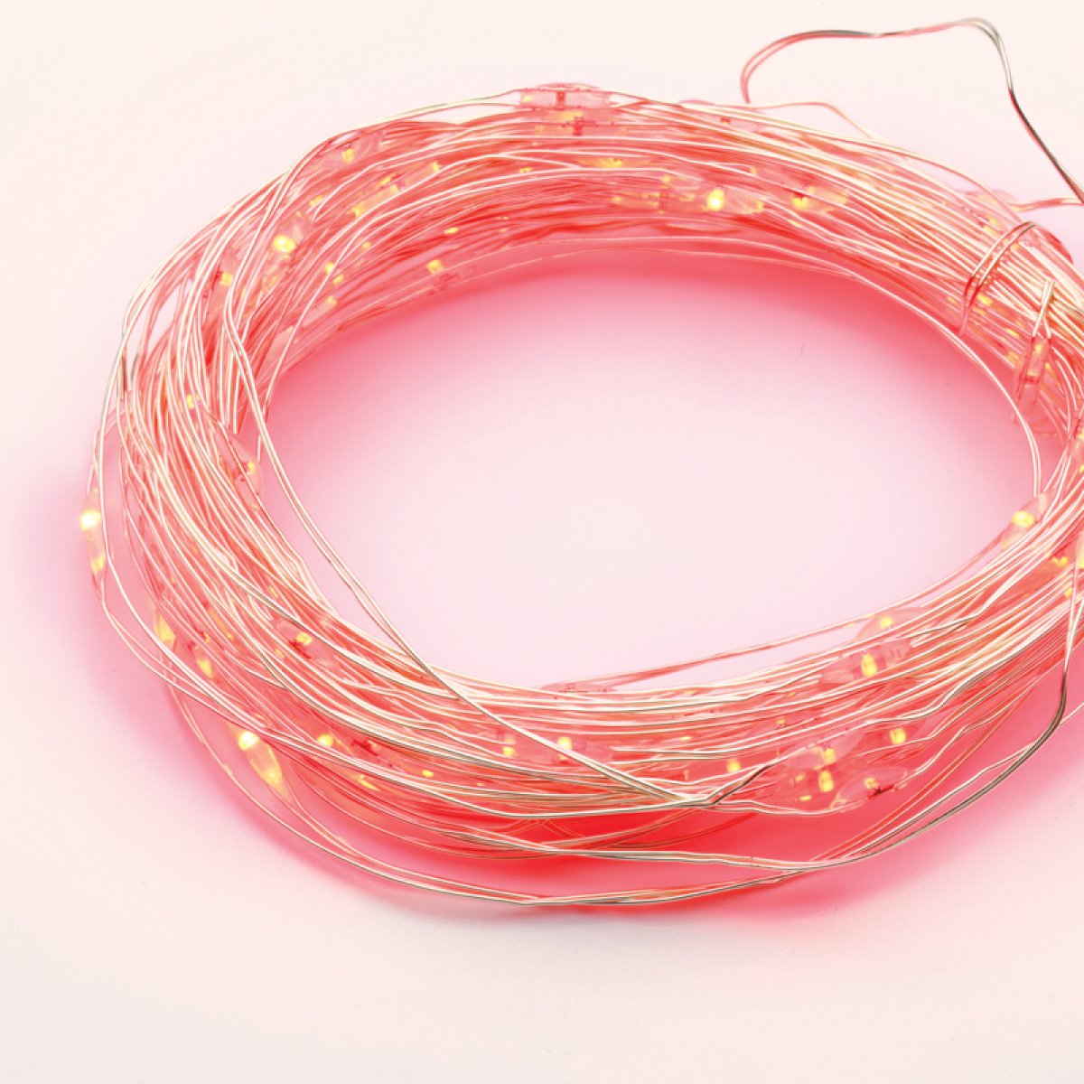 ACA 100 LED ΛΑΜΠΑΚ ΣΕΙΡΑ ΧΡΟΝΟΔΙΑΚ ΚΟΚΚΙΝΟ ΑΣΗΜΙ ΚΑΛΩΔ ΧΑΛΚΟΥ & ΜΠΑΤΑΡ 3xAA IP44 10m+10cm