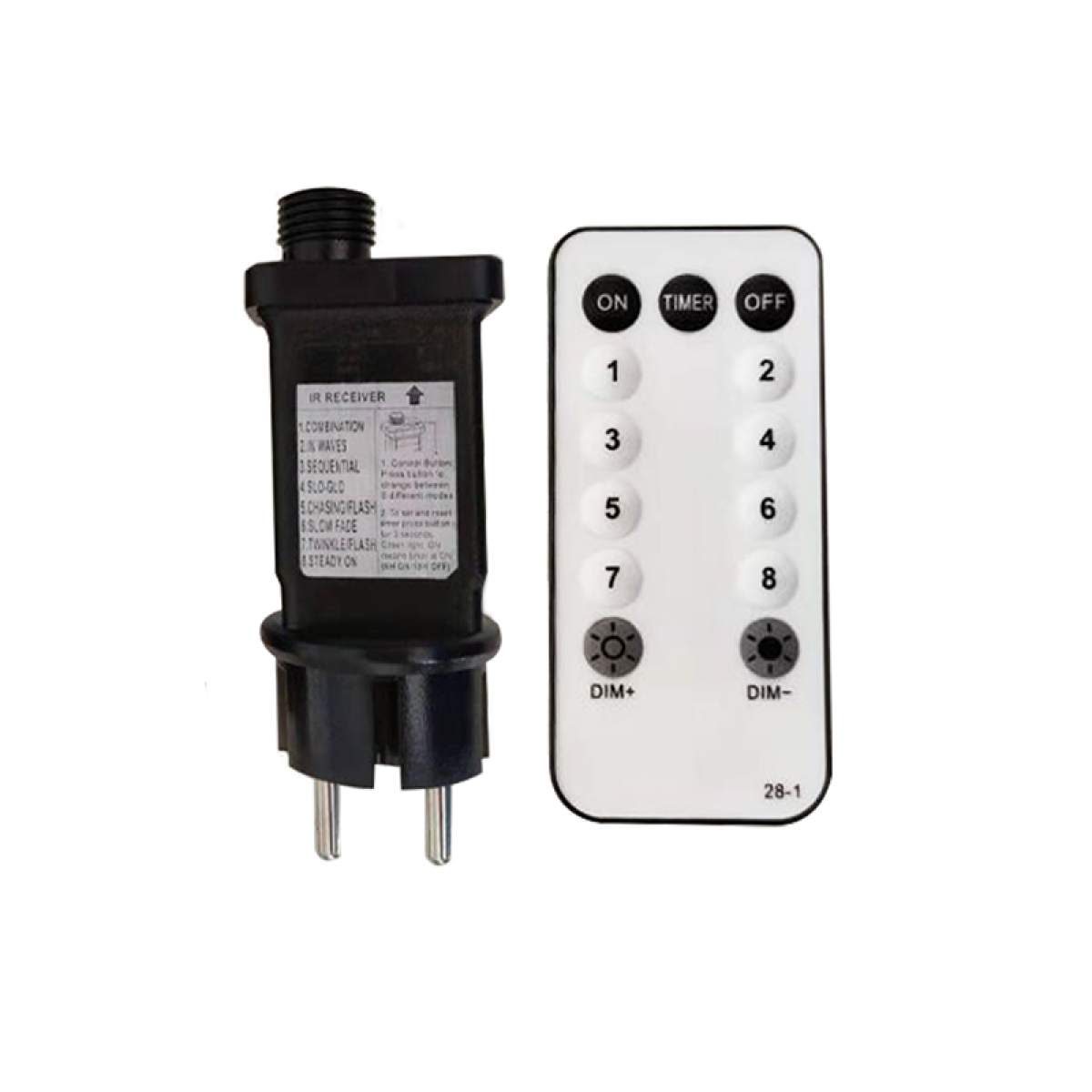 ACA ΑΝΤΑΠΤΟΡΑΣ & IR CONTR. IP44, 8-FUNCTIONS + DIMMER + TIMER + ON/OFF 6V 1200mA 200-400 ΛΑΜΠ. ΣΥΡΜΑΤΑ