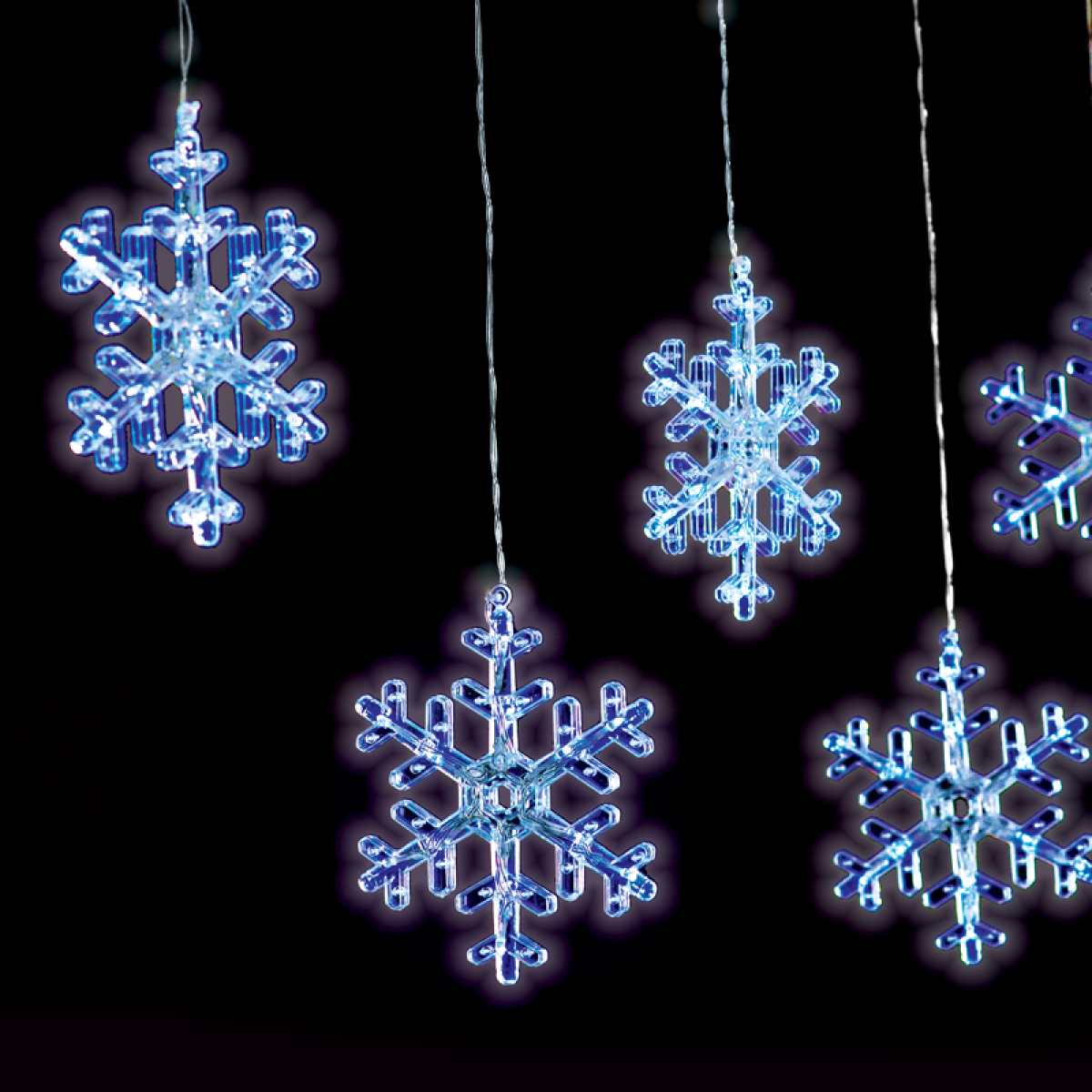 ACA  "SNOWFLAKE ICICLE" 120 CW LED ΒΡΟΧΗ, 30/50CM, ΑΝΤΑΠΤ(31V)ΣΤΑΘΕΡΑ, ΕΠΕΚΤ(ΜΑΧ 3)IP44, 3m ΔΙΑΦ. ΚΑΛ.