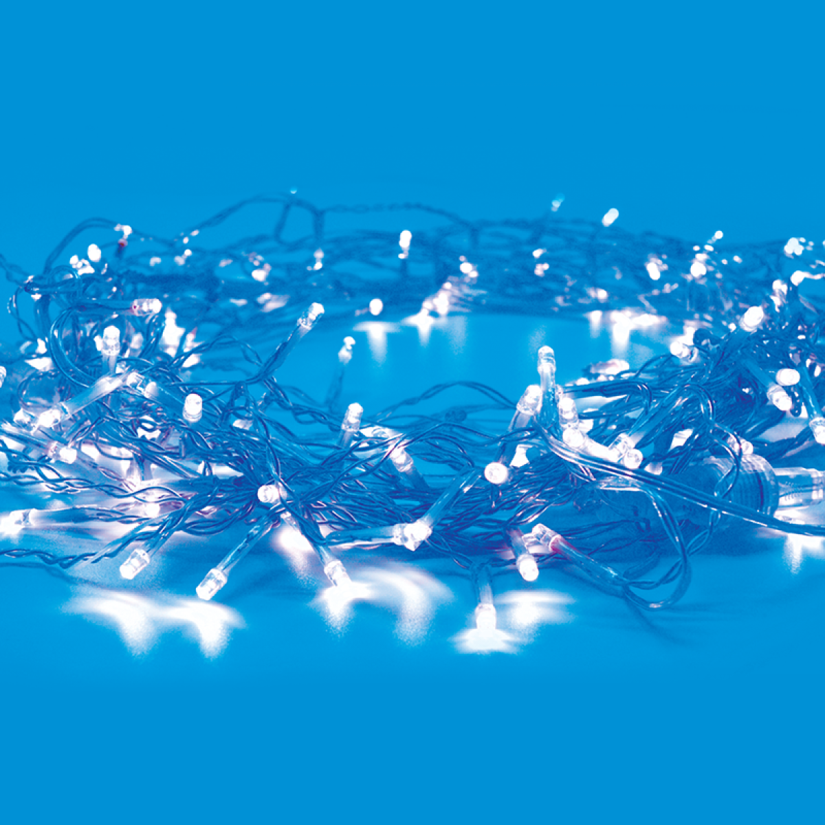 ACA  50LED ΛΑΜΠ. ΣΕΙΡΑ ΜΠΑΤ. (2xAA), ΜΠΛΕ ΣΤΑΘΕΡΑ,IP20, 490+30cm, ΔΙΑΦ. ΚΑΛ. ΤΡΟΦ.