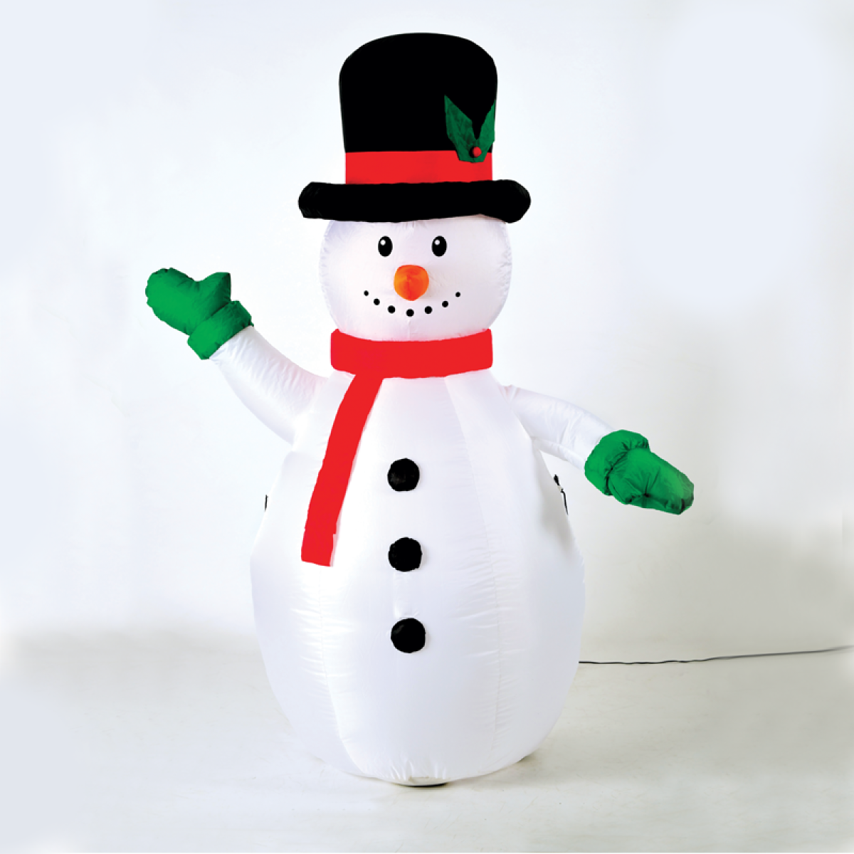 ACA "INFLATABLE SNOWMAN" 1 LED ΛΑΜΠ.ΑΝΤΑΠ.(12V), RGB,  ΣΤΑΘ. IP44, Η180CM, 2M ΠΡΑΣ. ΚΑΛ. ΤΡΟΦ.