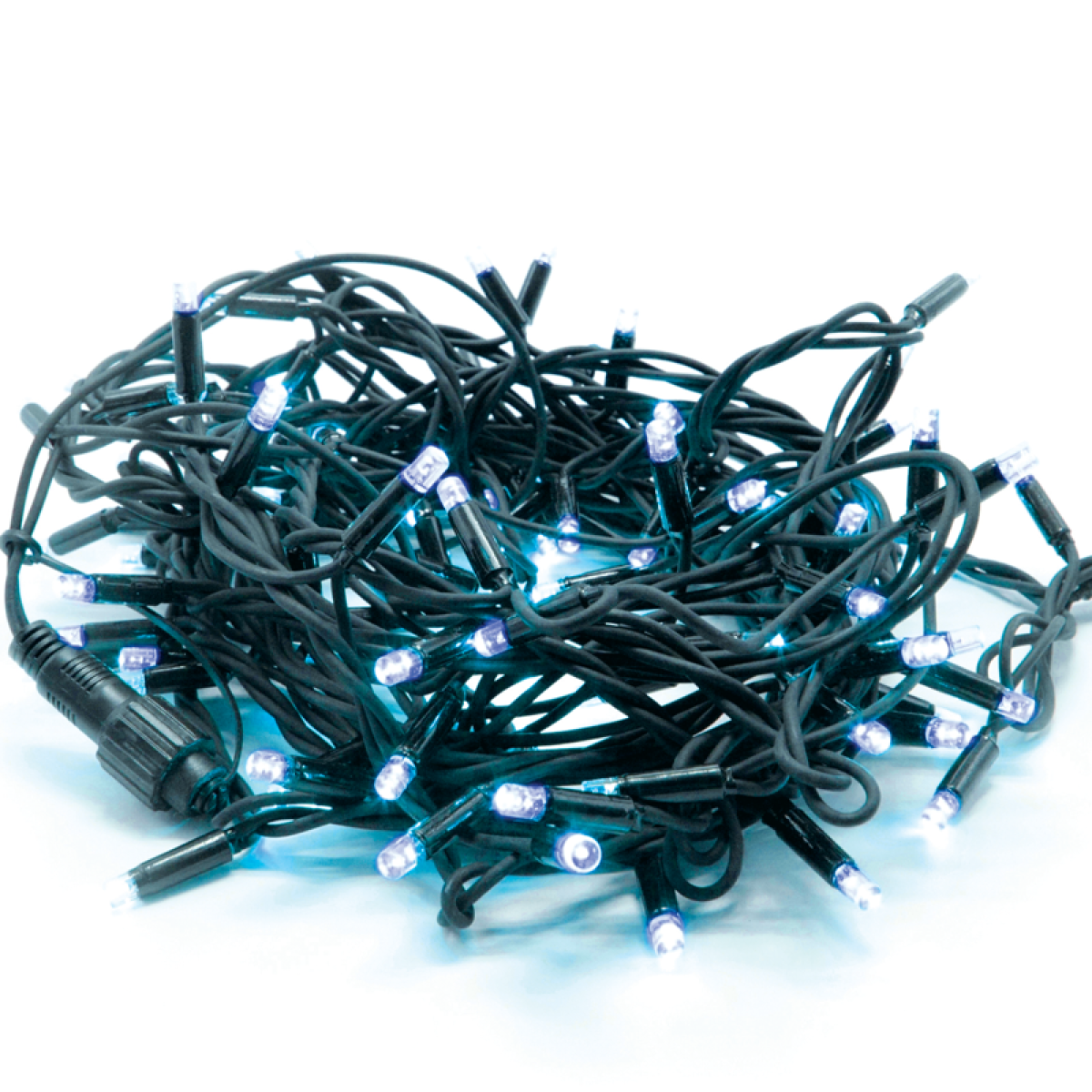 ACA  100 LED ΛΑΜΠ. ΣΕΙΡΑ ΚΑΟΥΤΣΟΥΚ, ΜΠΛΕ, ΕΠΕΚΤ. (ΜΑΧ 10), 10CM ΑΠΟΣΤ., 10Μ,IP44, 1.5 ΚΑΛ. ΤΡΟΦ