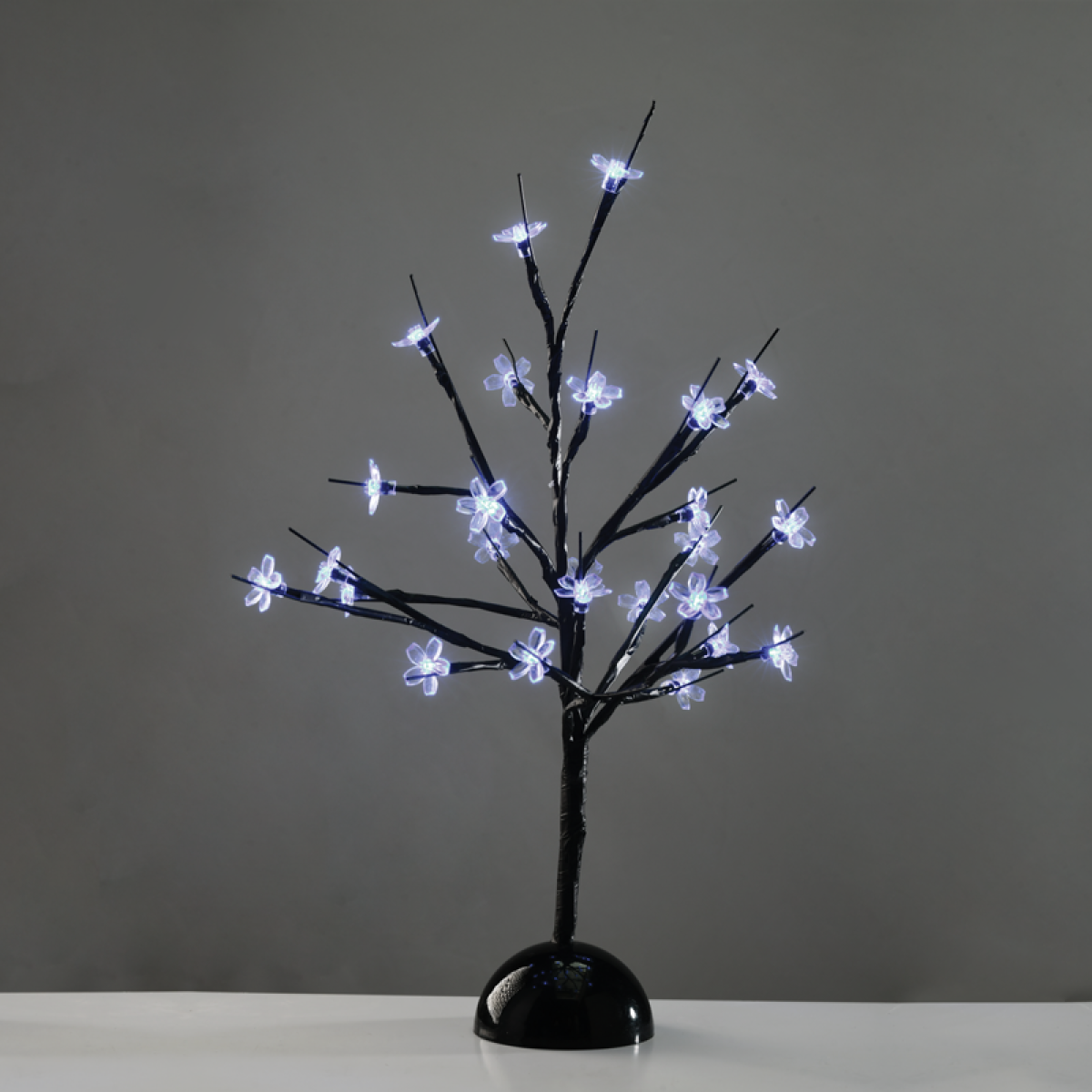 ACA  "TABLE TREE" 25 LED ΣΧΕΔΙΟ ΛΑΜΠΑΚ ΜΕ ΜΠΑΤΑΡΙΑ 3xAA ΨΥΧΡΟ ΛΕΥΚΟ IP20 10x10x45cm