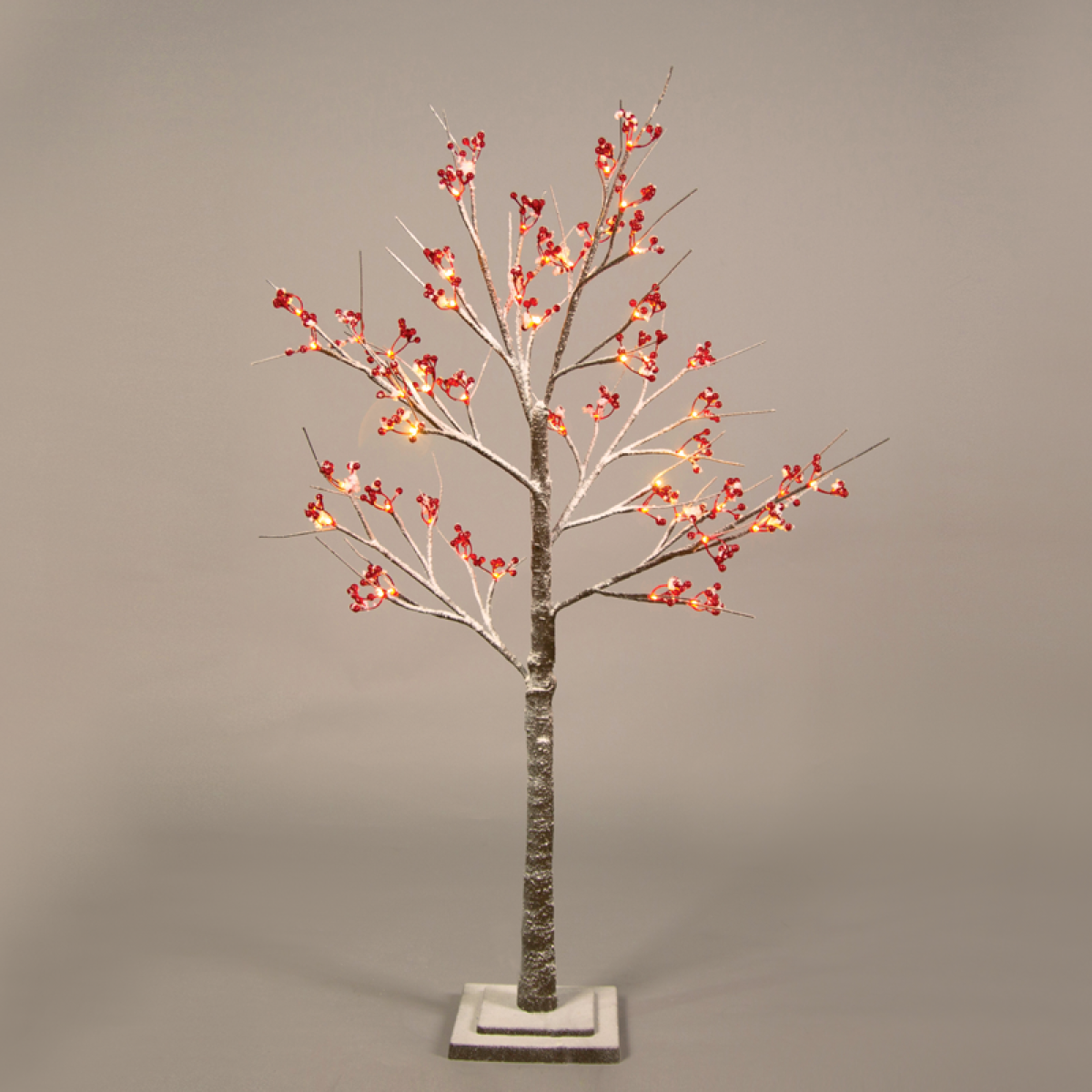 ACA  "SNOW RED BERRY TREE" 48 WW LED ΛΑΜΠΑΚ.ΑΝΤΑΠΤ.(24VDC) IP44 20X20X120CM 3M KΑΦΕ ΚΑΛ. ΤΡΟΦ.