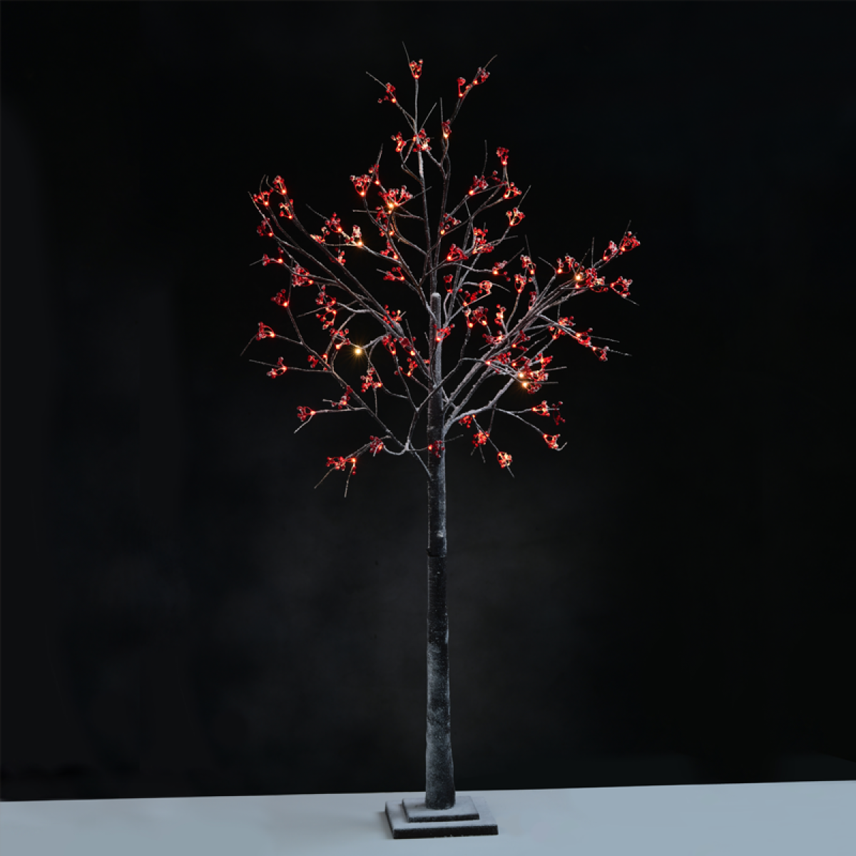 ACA  "SNOW RED BERRY TREE" 96 WW LED ΛΑΜΠΑΚ.ΑΝΤΑΠΤ.(24VDC) IP44 24X24X180CM 3M KΑΦΕ ΚΑΛ. ΤΡΟΦ.