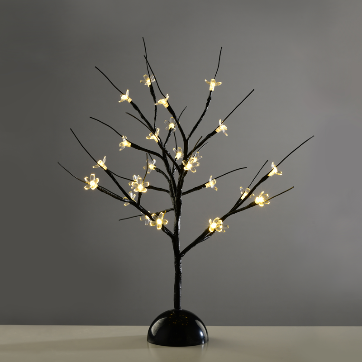 ACA  "TABLE TREE" 25 LED ΣΧΕΔΙΟ ΛΑΜΠΑΚ ΜΕ ΜΠΑΤΑΡΙΑ 3xAA ΘΕΡΜΟ ΛΕΥΚΟ IP20 10x10x45cm