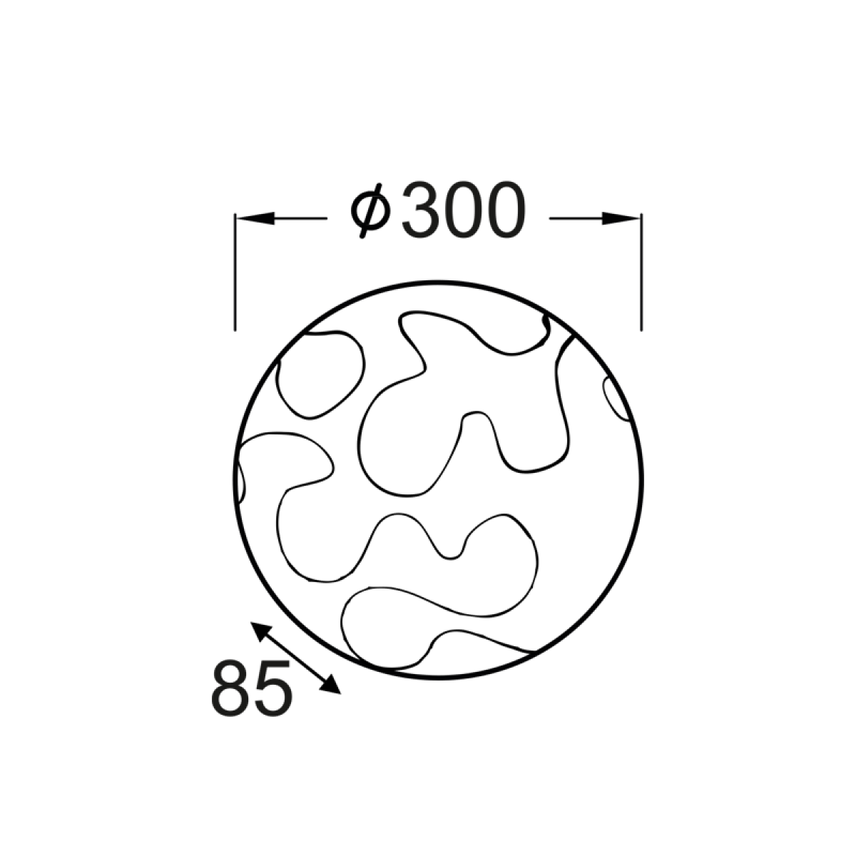 ACA ΠΛΑΦΟΝΙΕΡΑ Φ30 ΠΑΖΛ ΓΥΑΛΙ PUZZLE - Image 2