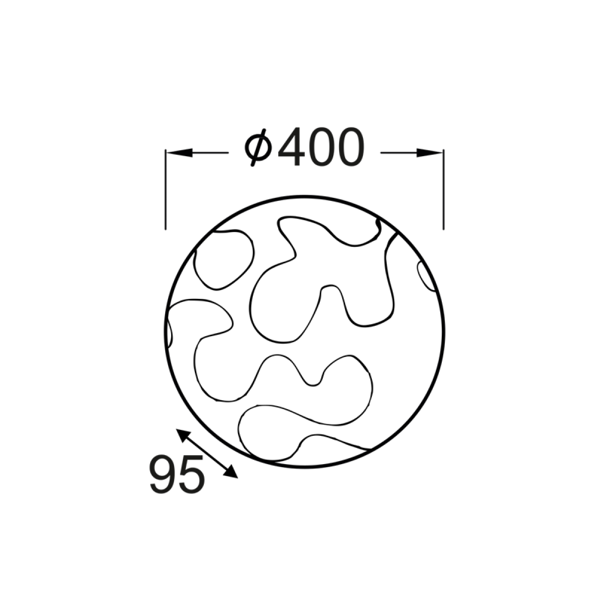 ACA ΠΛΑΦΟΝΙΕΡΑ Φ40 ΠΑΖΛ ΓΥΑΛΙ PUZZLE - Image 2