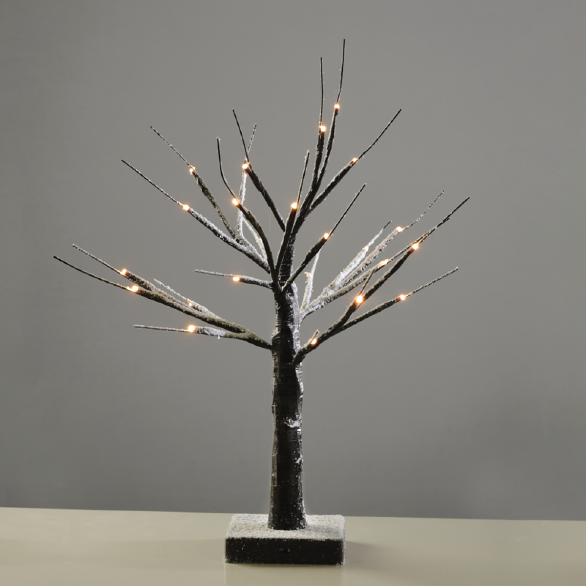 ACA “SNOW TREE” MAYPO ΔΕΝΤΡΟ 24 LED ΛΑΜΠΑΚ ΜΠΑΤΑΡ(3xAA) ΘΕΡΜΟ ΛΕΥΚΟ IP20 45cm