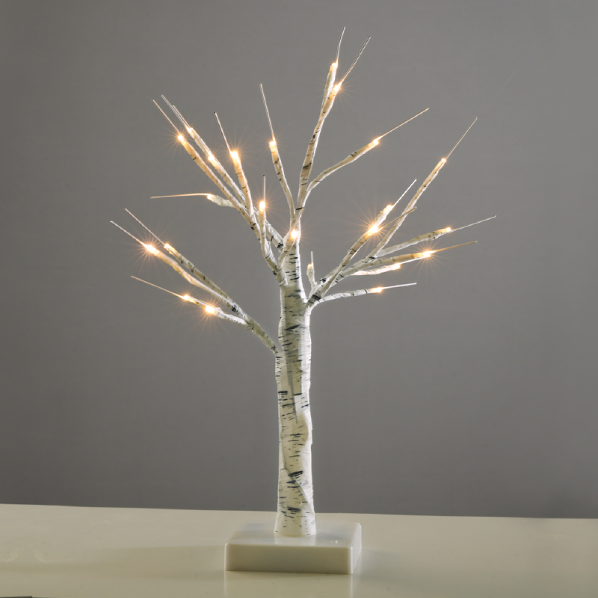 ACA “SNOW TREE” ΛΕΥΚΟ ΔΕΝΤΡΟ 24 LED ΛΑΜΠΑΚ ΜΠΑΤΑΡ(3xAA) ΘΕΡΜΟ ΛΕΥΚΟ IP20 45cm