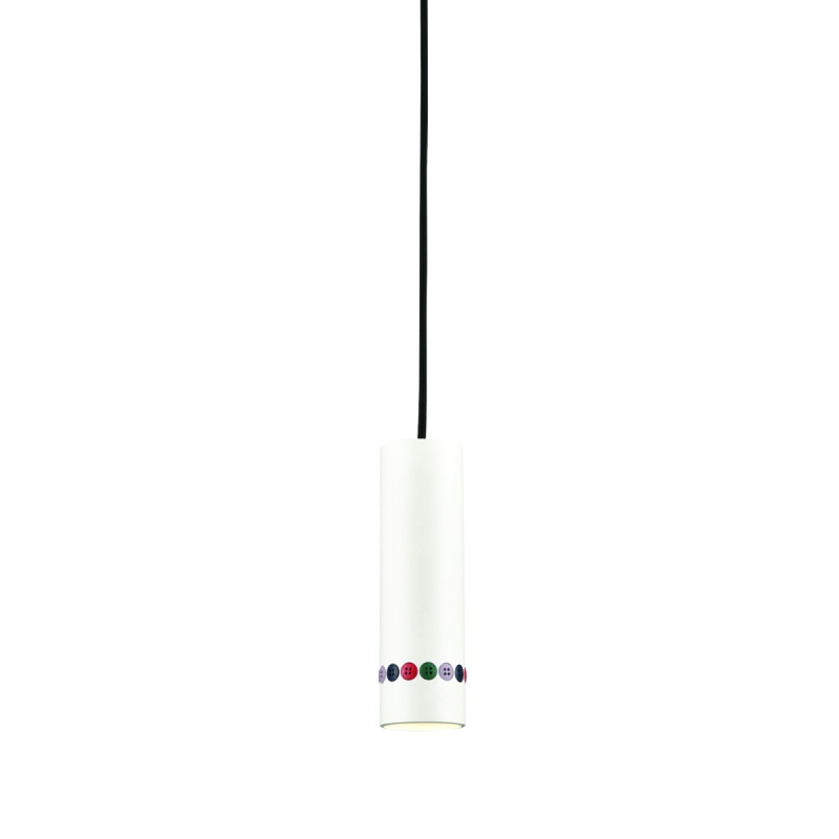ACA ΚΡΕΜΑΣΤΟ Φ/Σ 1XGU10 BUTTONS ΛΕΥΚΟ ΜΕΤ/ΚΟ IP20 D6XD10XH150CM