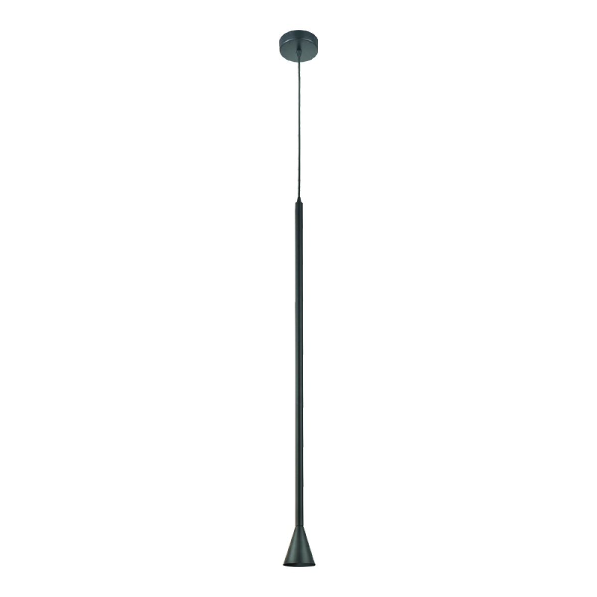 ACA ΚΡΕΜΑΣΤΟ Φ/Σ 1ΧGU10 CLOUZOT ΜΑΥΡΟ ΜΕΤ/ΚΟ IP20 D7,5XD10XH190CM