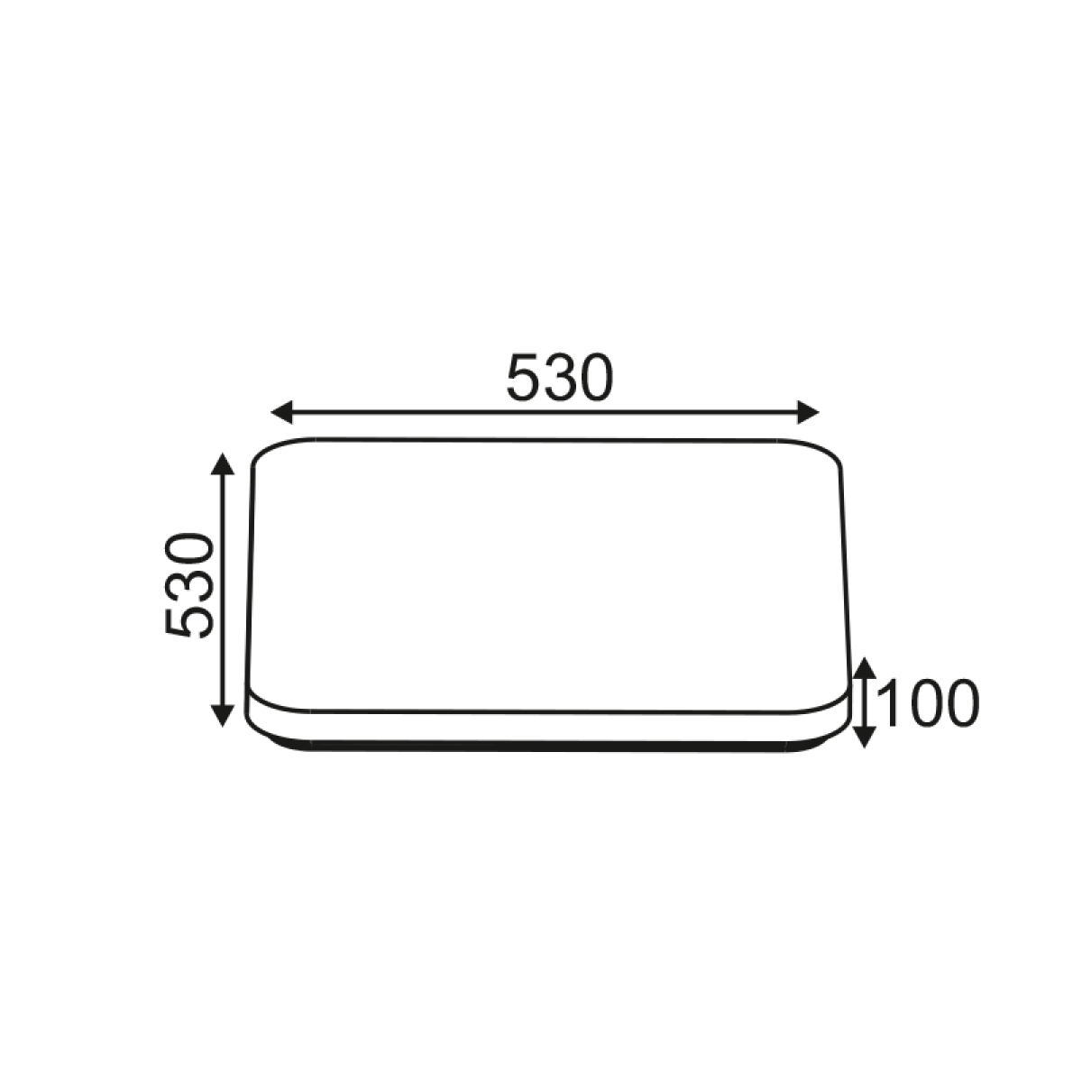 ACA LED ΕΠΙΤ.Φ/Σ 60W IPATIA ΛΕΥΚΟ ΑΚΡΥΛΙΚ 4000K 4300LM 230V 53X53XH10CM IPATIA - Image 2